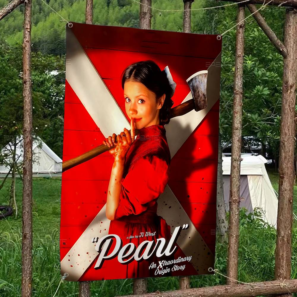 Commercial Printing Companies - P-PearlS HORROR MOIVE Drapeau publicitaire commercial