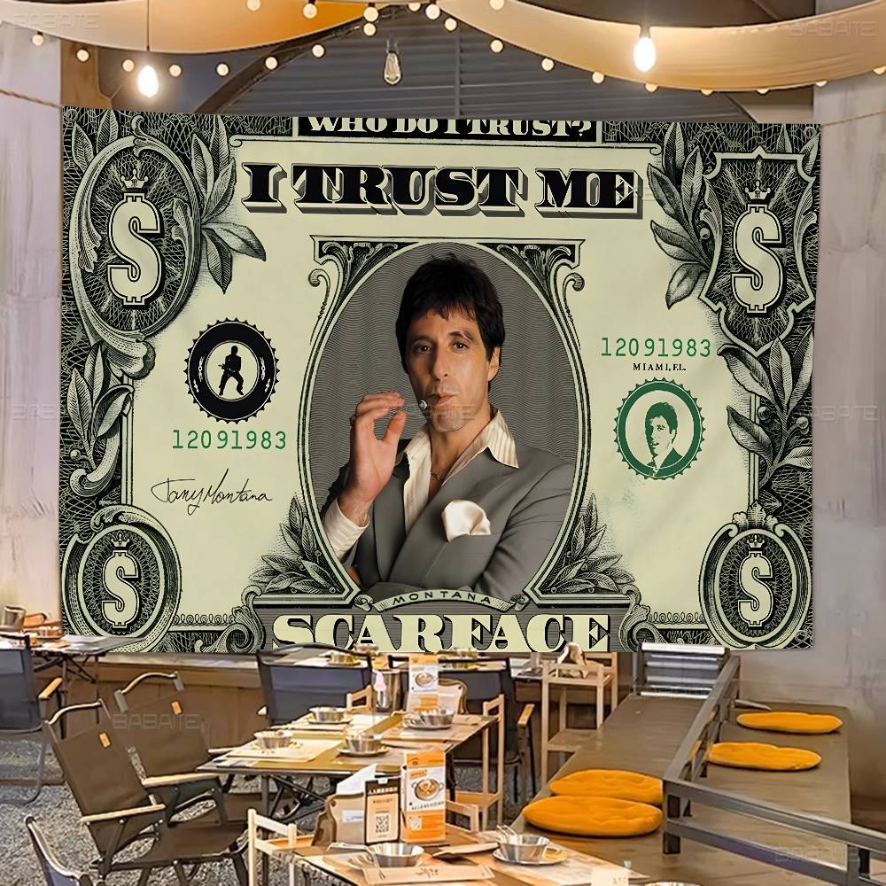 Commercial Printing Companies - Drapeau publicitaire rétro S-Scarface à impression
