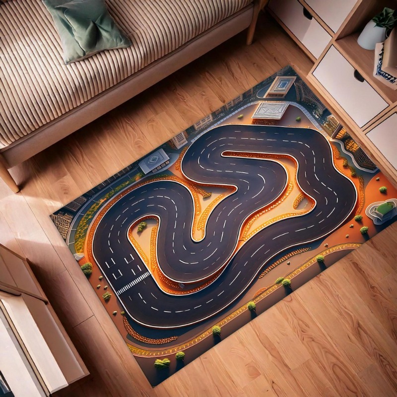Commercial Road Printing - Tapis imprimé motif piste de course