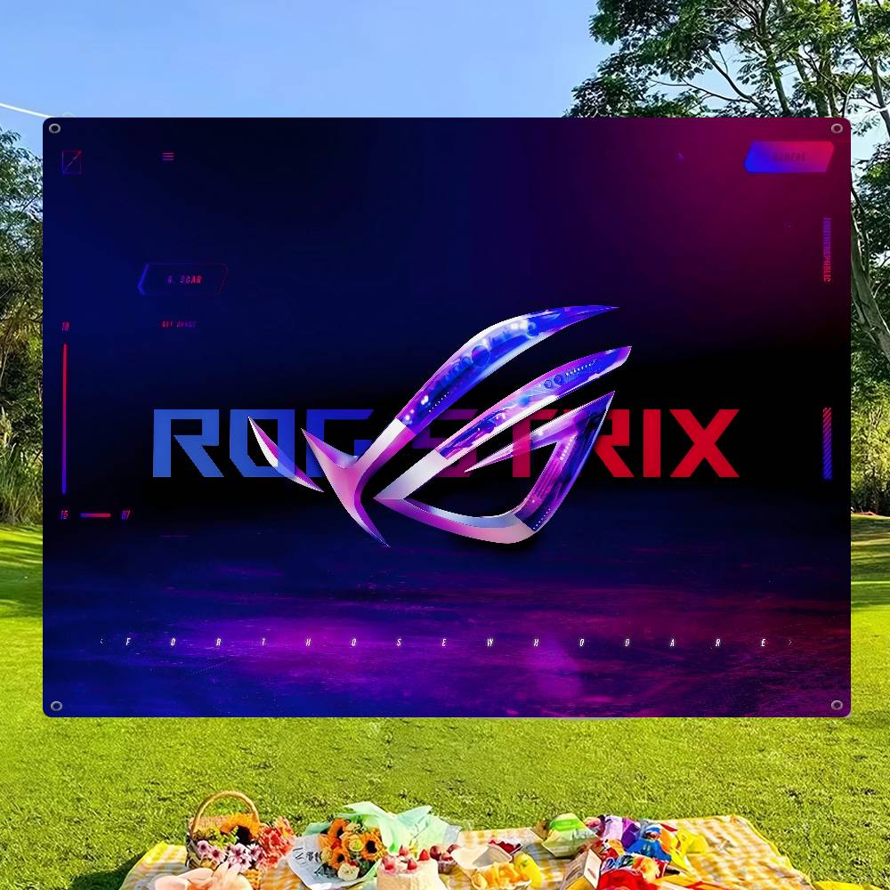 Commercial Printing Companies - A-AsuS-S R-ROG LOGO Impression avancée Drapeau