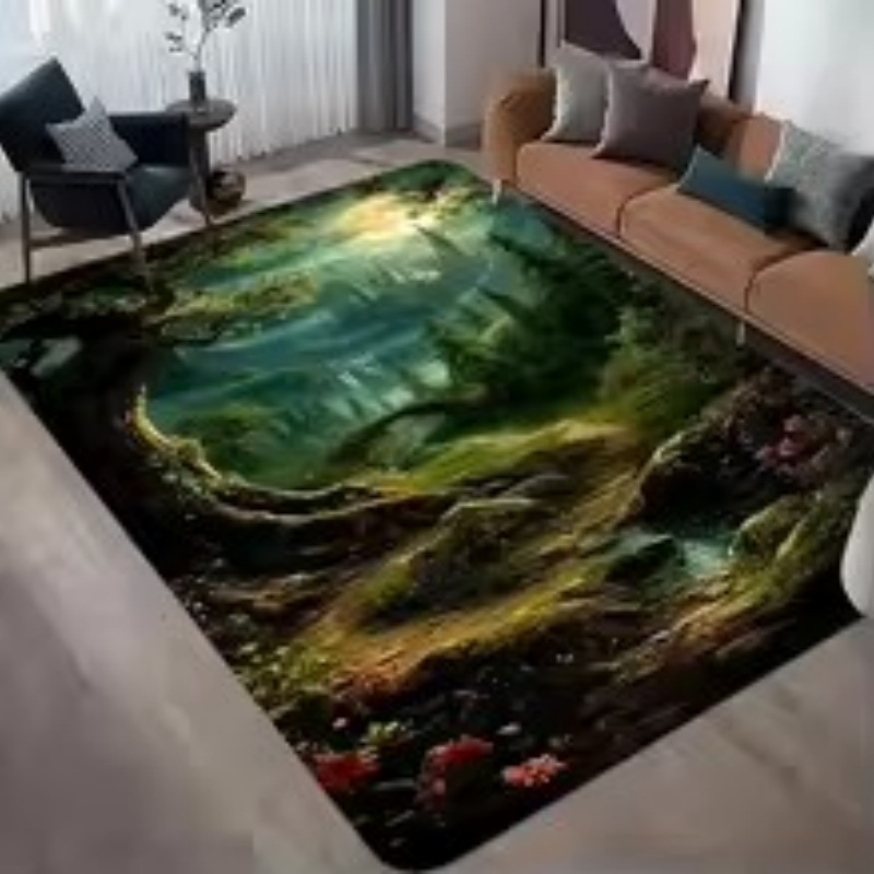 Tapis à motif forêt 3D à illus - Commercial Road Printing avis et prix