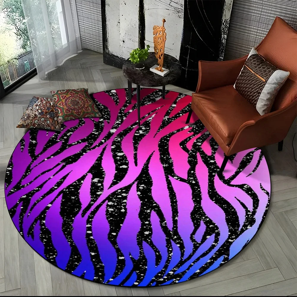 Tapis rond imprimé à rayures z - Commercial Printing Services avis et prix