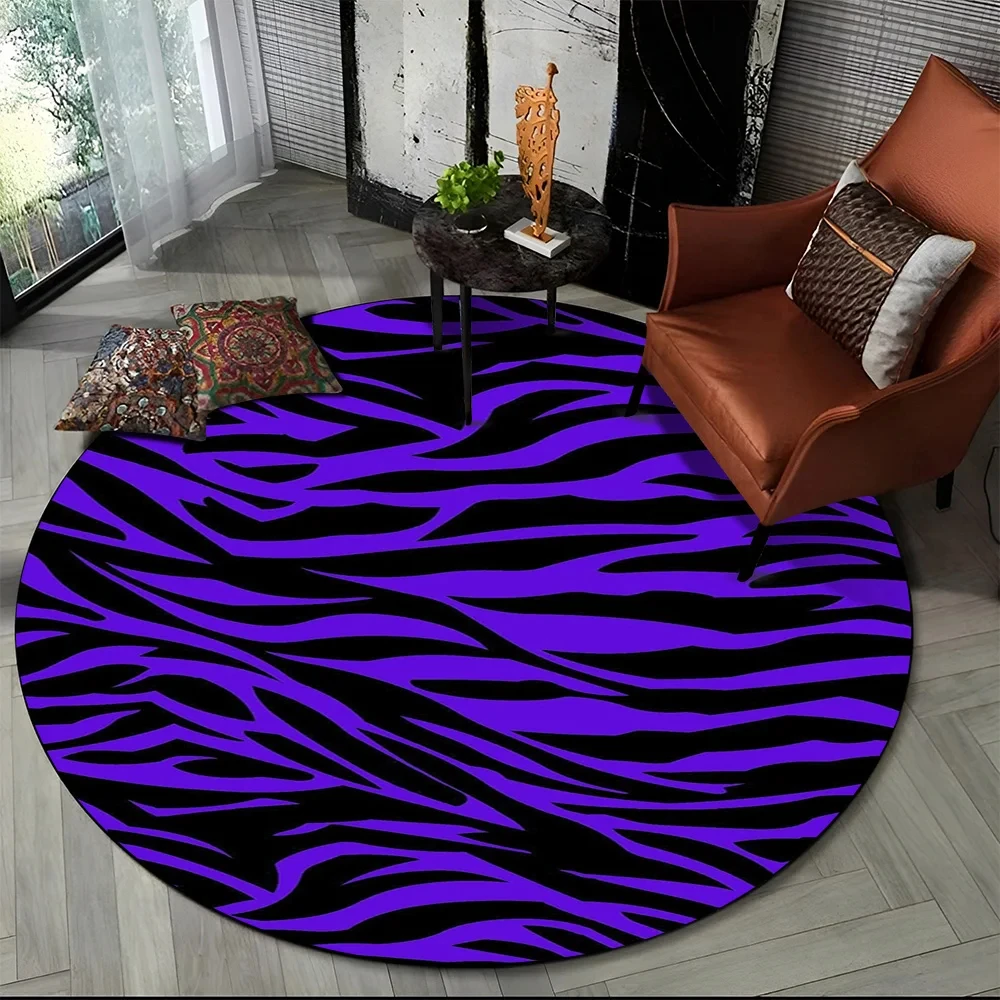 Tapis rond imprimé à rayures z - Commercial Printing Services avis et prix